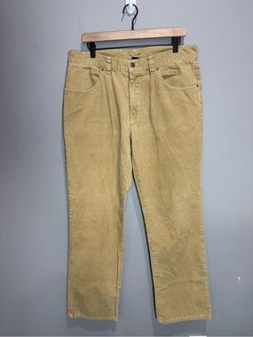 Patagonia Men’s 35 Organic Cotton Corduroy Pants Tan 5 Pocket Straight Leg